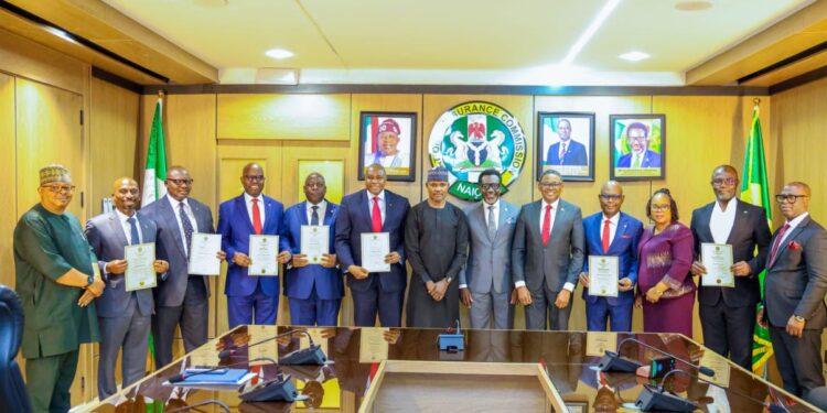 NAICOM presents license certificates to recapitalized insurance companies